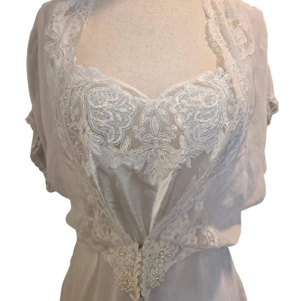 Angelic vintage lingerie set featuring
